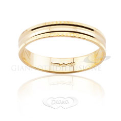 anello lucido oro giallo 
