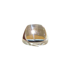 Anello chevalier da mignolo in oro bianco 18kt gr. 4.30