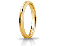 fede nuziale in oro giallo Slim