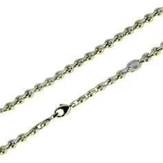 Catena piena in oro 18kt maglia piatta lucida Referenza : C1786BG