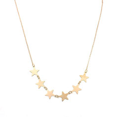 Collana stelle in oro giallo