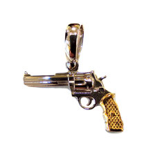 Ciondolo Pistola in oro bianco IS1578DF