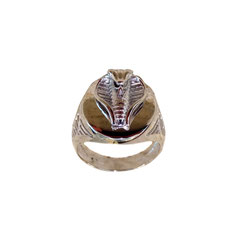 Anello cobra in oro bianco 18kt