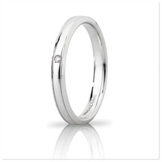 Fede Unoaerre Orion Slim Bianca con Diamante