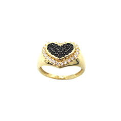 Anello Chevalier Cuore in oro giallo