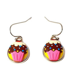 Aretes Colgantes Cupcake de Chocolate Alimentos de Comida