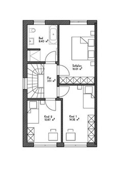 Grundriss-Obergeschoss div Immobilien Ulm und Senden