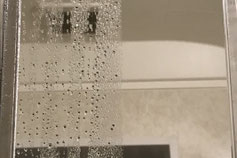 鏡のコーティング施工
