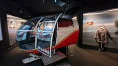 Hubschrauber-Simulator auf den Piz Gloria.