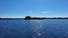 Riesige Seen wie der Norrsjön zu meiner Linken ... ...