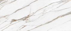 Laminam Calacatta Puro, évoquant la pureté et la sophistication du marbre blanc. Ses veines délicates, presque invisibles, créent un effet de marbre blanc pur, parfait pour les intérieurs contemporains.