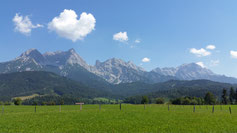 Eine Herzchen-Wolke über dem Hochkönig-Massiv...