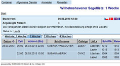 EUROGATE Container Terminal Wilhelmshaven ETA/ETD