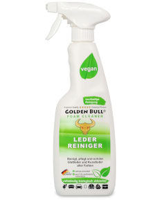 Der Foam Cleaner von Golden Bull ist optimal auf die Ledersitz-Reinigung im Auto abgestimmt.