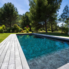 Pool mit Schwimmbadfolie Nordic Stone, Kategorie Aquasense © Aquakonzept Schwimmbadtechnik