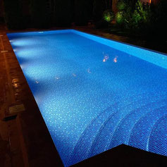 Pool mit Schwimmbadfolie Cyrus Blue, Kategorie Aquadecor © Aquakonzept Schwimmbadtechnik