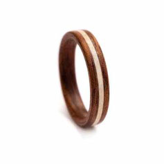 Hochzeitsringe aus Holz Mahagoni Ahorn