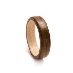 Hochzeit Ringe Holz aus dunkler Eiche und Ahorn