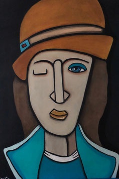 Woman With Hat III 50 x 70 