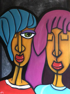 Good Friends 50 x 70 Acryl