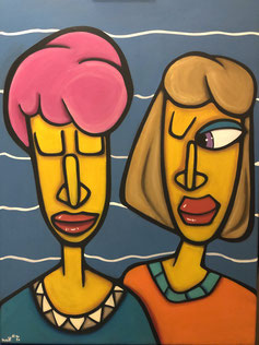 You And A Friend 60 x 80 Acryl 