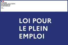 Loi pour le plein emploi et logo de l'état