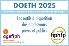 logo de l'Agefiph et du Fiphfp pour la DOETH 2025