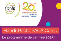 HandiPacte PACA et Corse logo FIPHFP et les 20 ans de la loi pour le handicap 