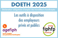 logo de l'Agefiph et du Fiphfp pour la DOETH 2025