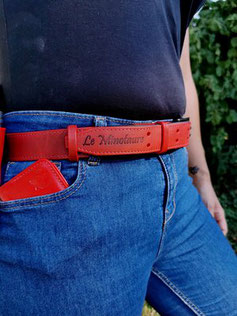 CEINTURE EN CUIR FAIT MAIN