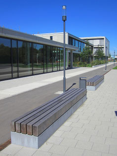 Campus Solid Wood Bench