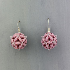 Ohrringe rosa-weiß Duo Swarovski