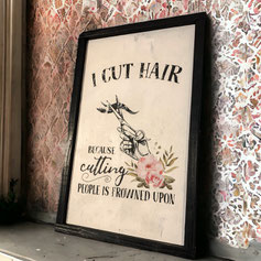 I Cut Hair Sign