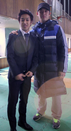 テコンドー部コーチと純選手