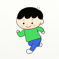 走るを示すイラスト