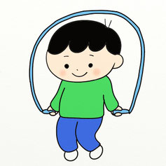 縄跳びのイラスト
