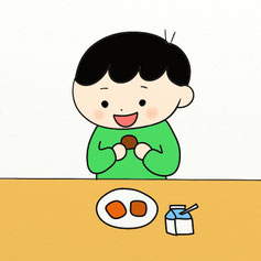 おやつを示すイラスト
