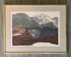 "Gorge" 22/50 by John Ross Collagraph