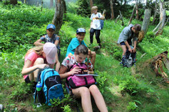 Teilnehmende orientieren sich neu im Wald – erlebnispädagogische Aktivität für Schulklassen, Jugendgruppen und Firmen