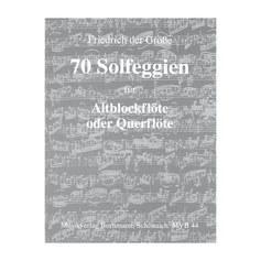 MVB44 70 Solfeggien für Altblockflöte oder Querflöte  Friedrich der Große Bornmann Noten Musikwerke
