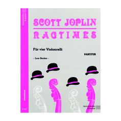 Scott Joplin Ragtimes für 4 Violoncelli N2133 ISMN: 9790204421336