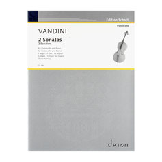 Sonaten Sonatas Cello Violoncello Piano Klavier Antonio Vandini 9790001016889 CB48 Schott Music Noten Musikwerke