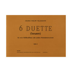 FH 2999 Georg Philipp Telemann 6 Duette, Band 2 für 2 Altblockflöten