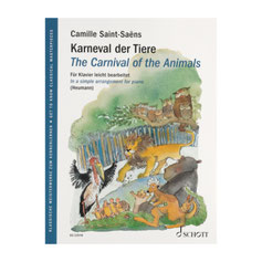 ED23570 The Carnival of the Animals Karneval der Tiere Camille Saint-Saëns Noten Klavier Piano Schott 9783795725716 9790001215701