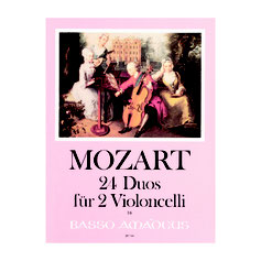 24 Duos Wolfgang Amadeus Mozart Violoncelli Celli Cello Violoncello BP766 9790015076602