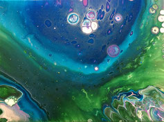 Acrylic Pouring Art mit Andrea Christiane Spring