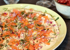 Dip met gerookte zalm