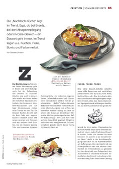 Artikel Sommer Desserts Trends 2019 Cooking Catering Inside 3/2019