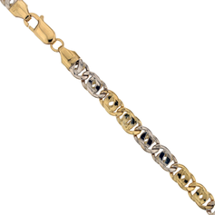 Bracciale Oro Bianco e Giallo