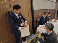 表彰状セッティング